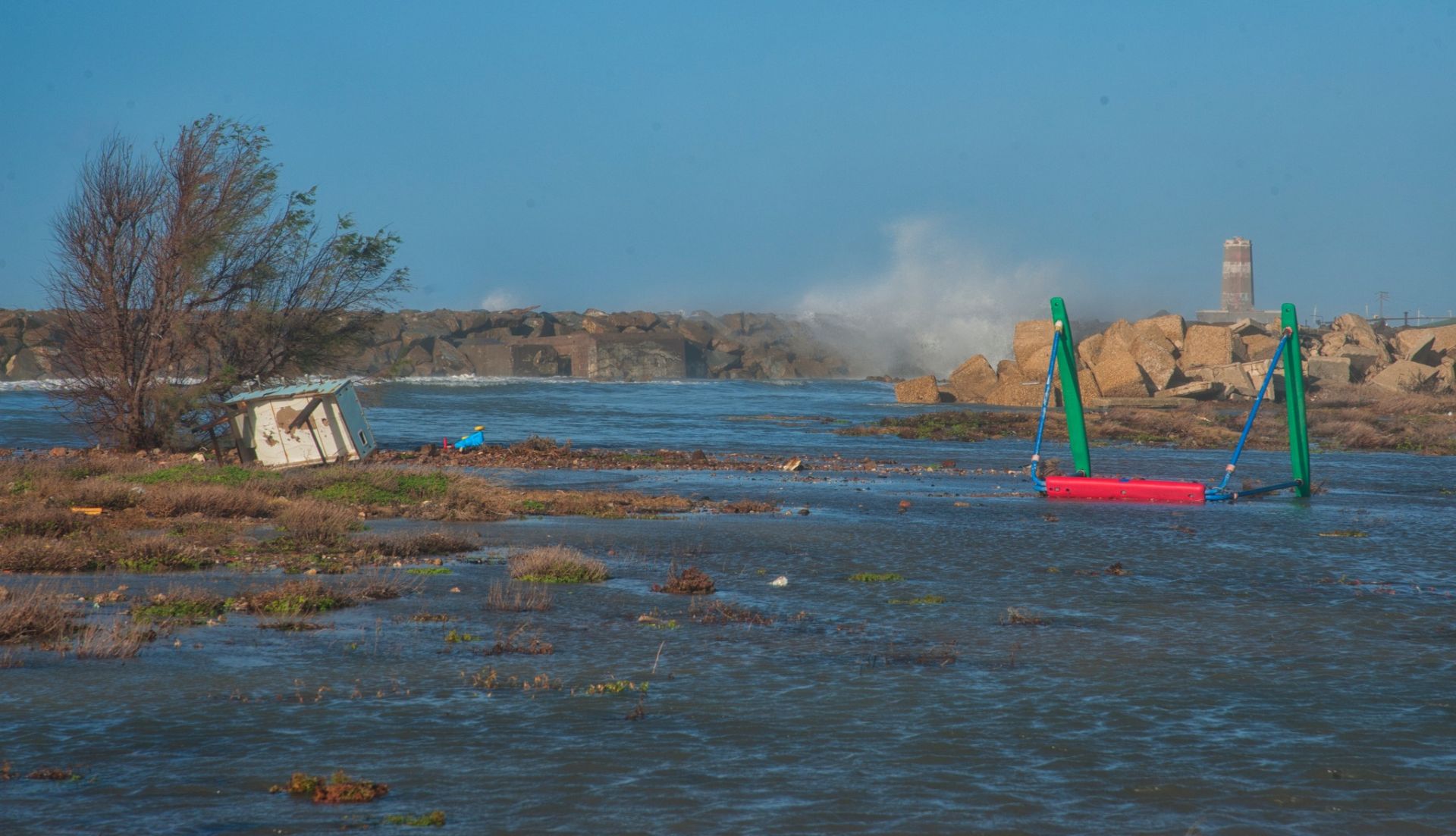 La tempesta Ciarn a Ostia